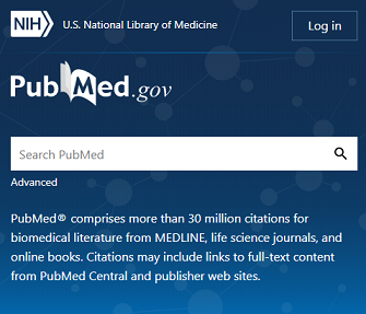 新PubMedトップ画面